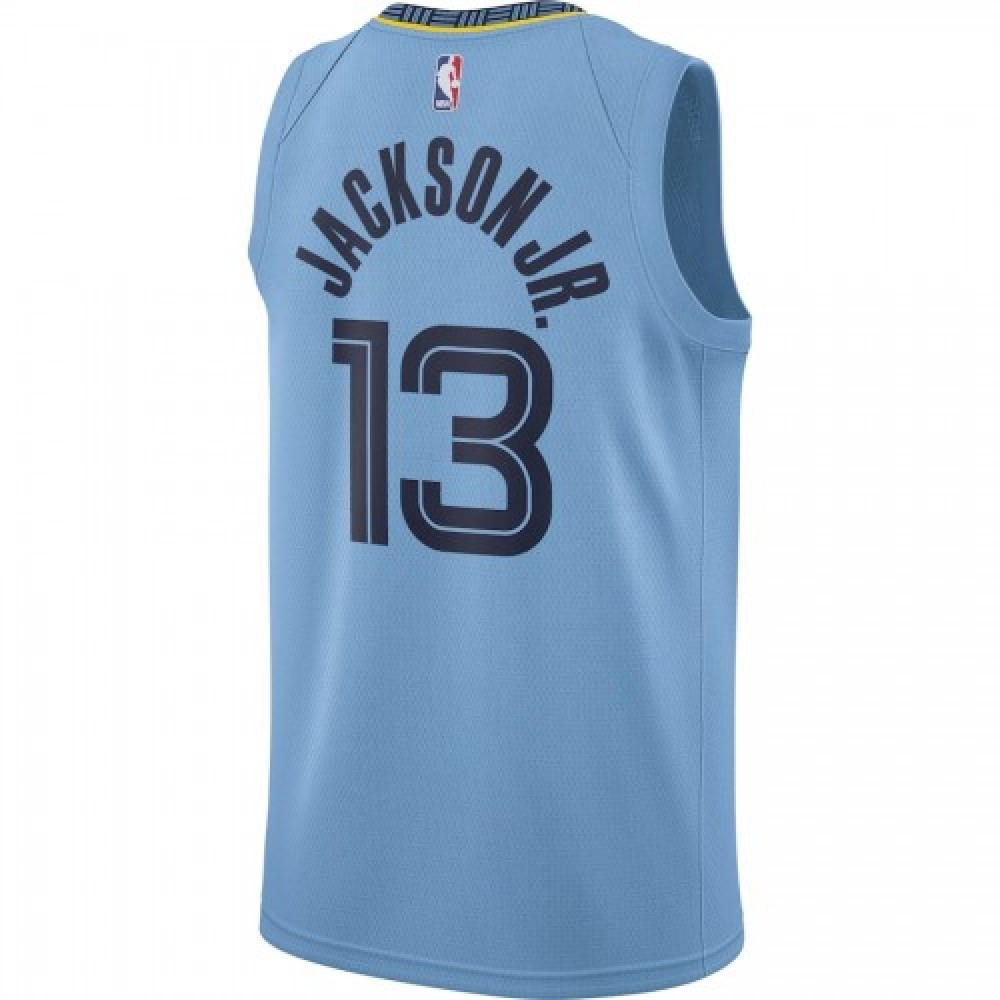 Men's Memphis Grizzlies Jaren Jackson Jr. #13 Blue 19/20 Swingman Jersey - Statement Edition-Pro Kit Vault | Brand New 26/27 Sports Jerseys
